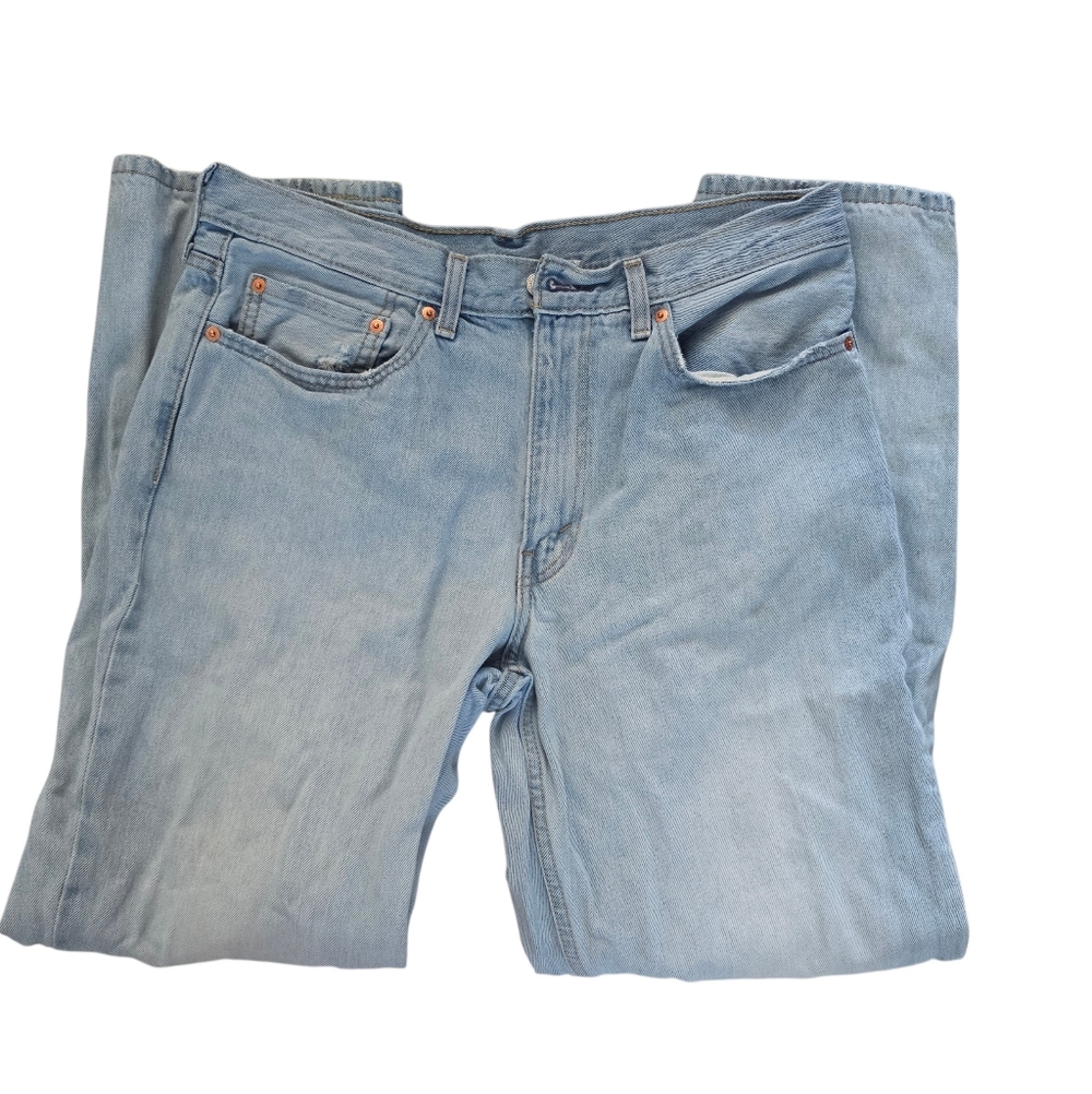 Levis Mens 550 Relaxed Fit Light Wash Demin Jeans